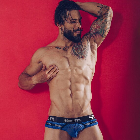 Good Devil GDJ016 Show It All Brief Low Rise Style Mens Mesh - Etsy