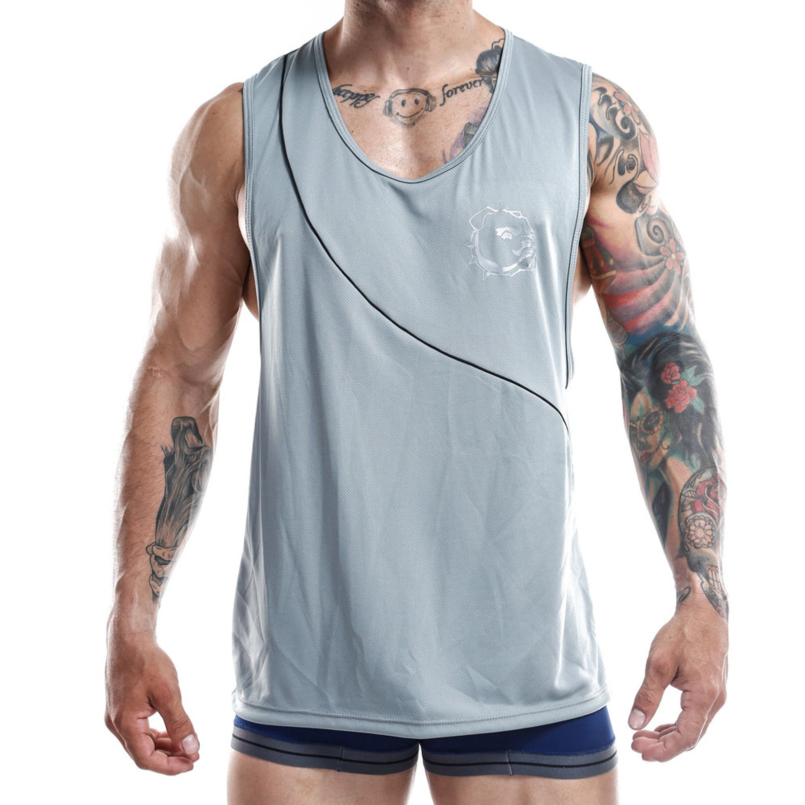 Mens Athletic Sports Tank Topwear Slim Fit Sleeveless Crewneck Etsy