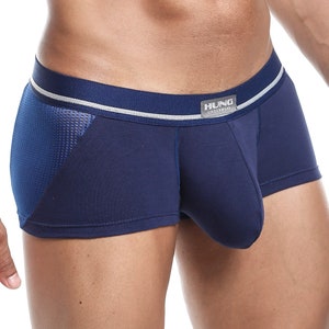 Mens Clash Trunk Underpants Soft Pouch Enhancing Sheer Boxer Shorts Underwear image 5