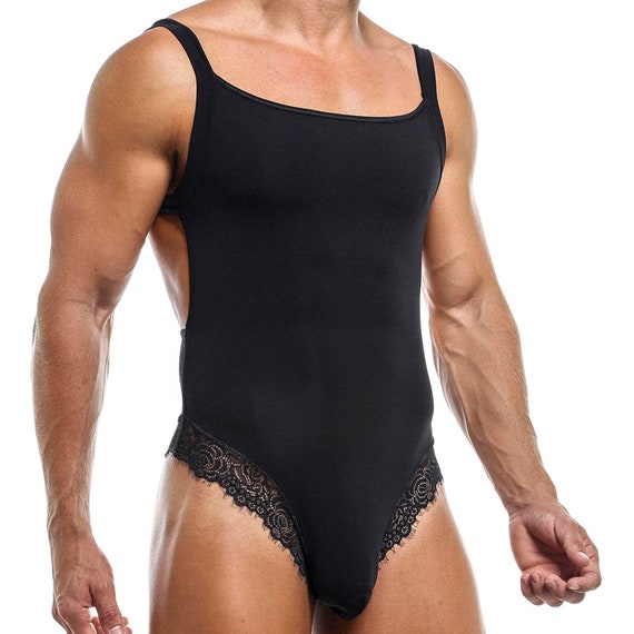 Mens Casual Slim Fit Body Shapewear Sexy Honeymoon Body Suit