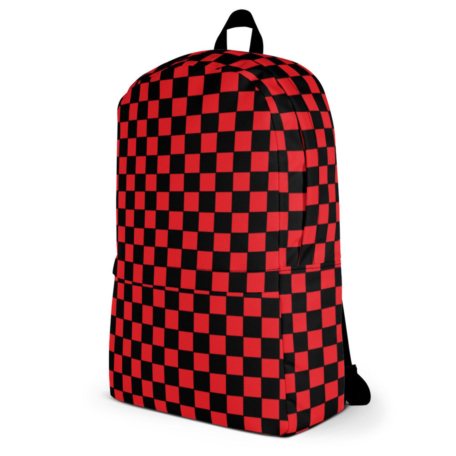 Red Checkers Backpack / Alternative Style / Emo Laptop Etsy