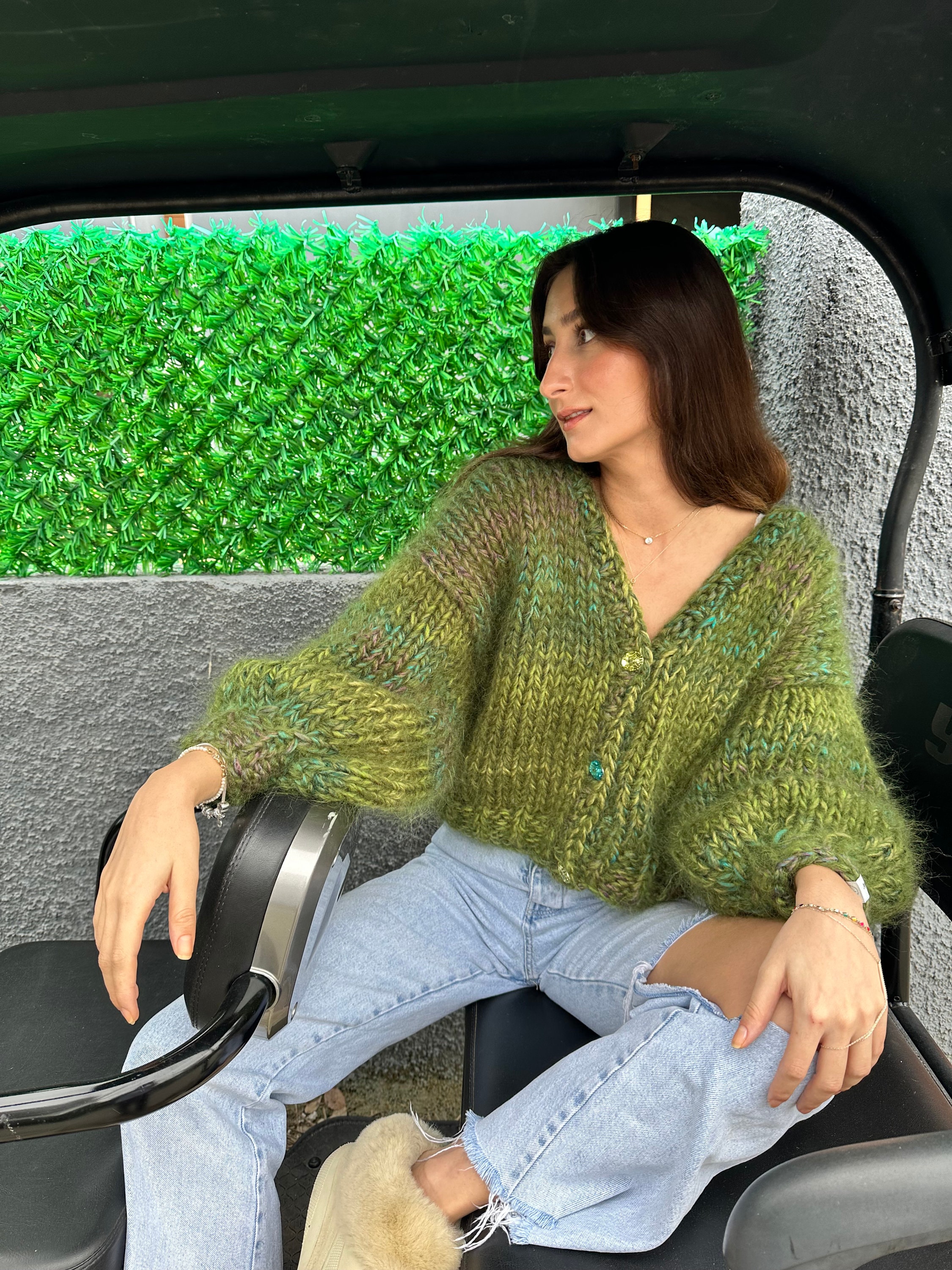 Cárdigan verde oliva México