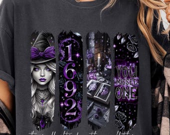 Vintage Gothic Witch T-Shirt, Salem 1692, Comfort Colors