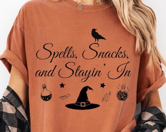 Witch Shirt, Witch Shirt Women's Comfort Colors, Witchy Aesthetic, Fall Shirts for women, Halloween Shirt, Spells, Witchy Halloween Shirt