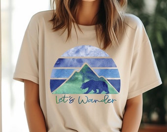 Adventure Shirt Woman Travel T Shirt See the World Shirt Travel Shirt for Women Adventure Tshirt Let's Wander Gift for Her