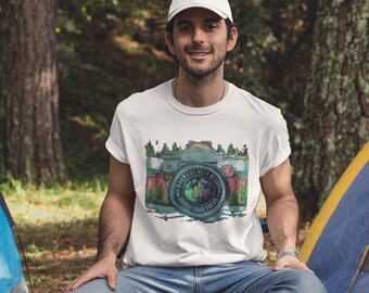 Camera T-shirt, 'Adjust Your Focus' Graphic Tee