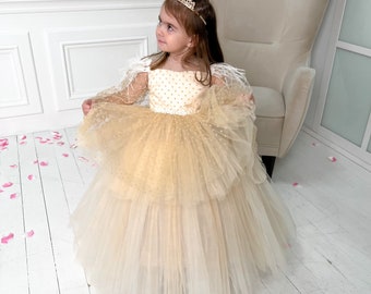 Flower girl dress, Baby birthday dress, Baby girl dress special occasion