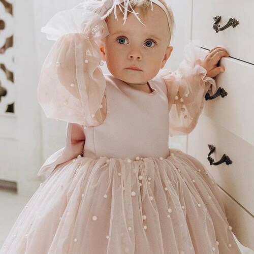 First Birthday Dress Baby Girl Dress Special Occasion Baby Etsy