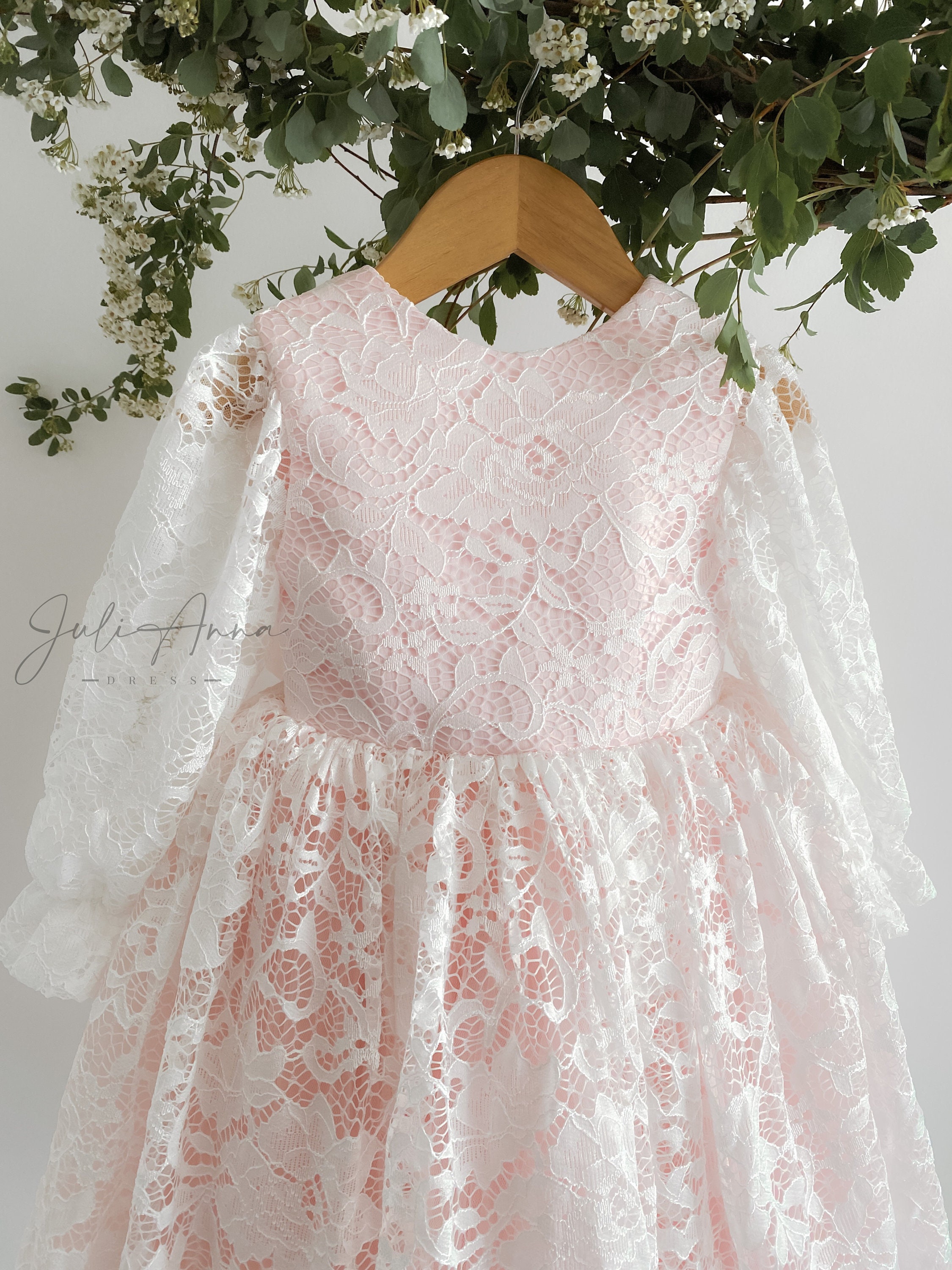 Blush flower girl dress Toddler flower girl dress First Etsy