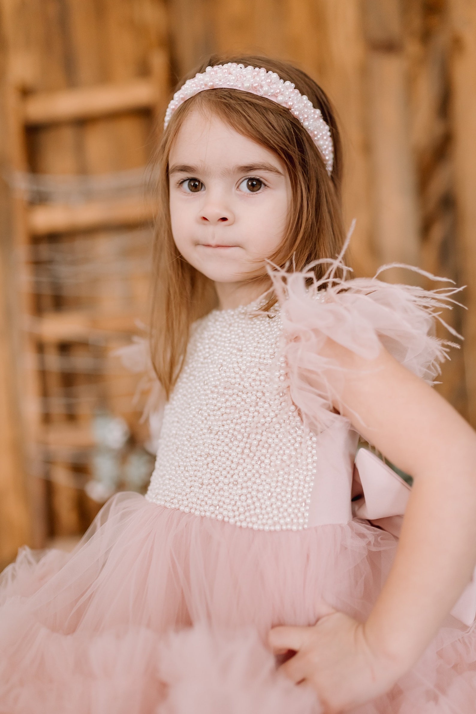 Blush Flower Girl Dress Birthday Girl Dress Girls Formal Etsy