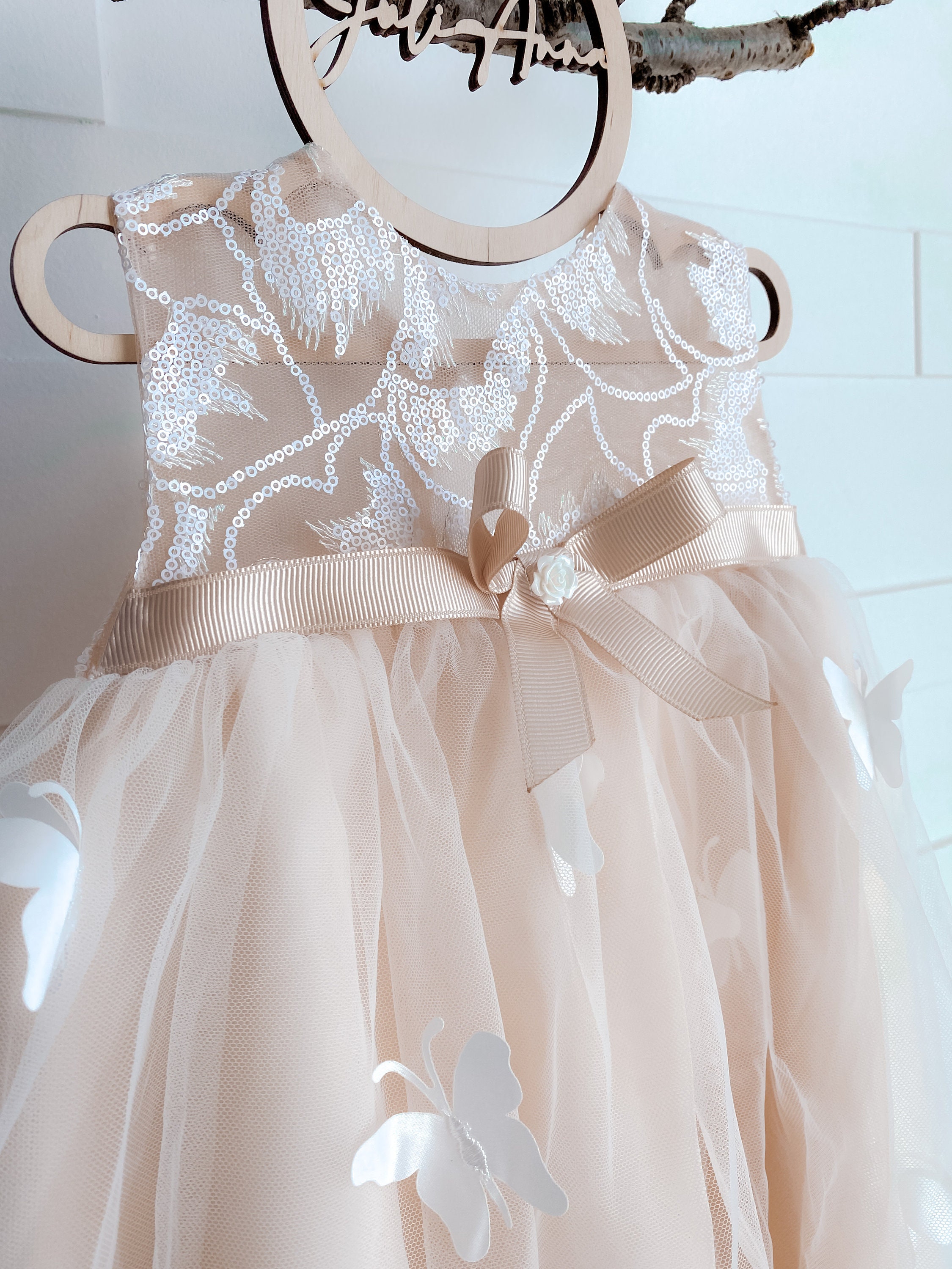 Butterfly Flower Girl Dress Lace Flower Girl Dress Junior Etsy UK