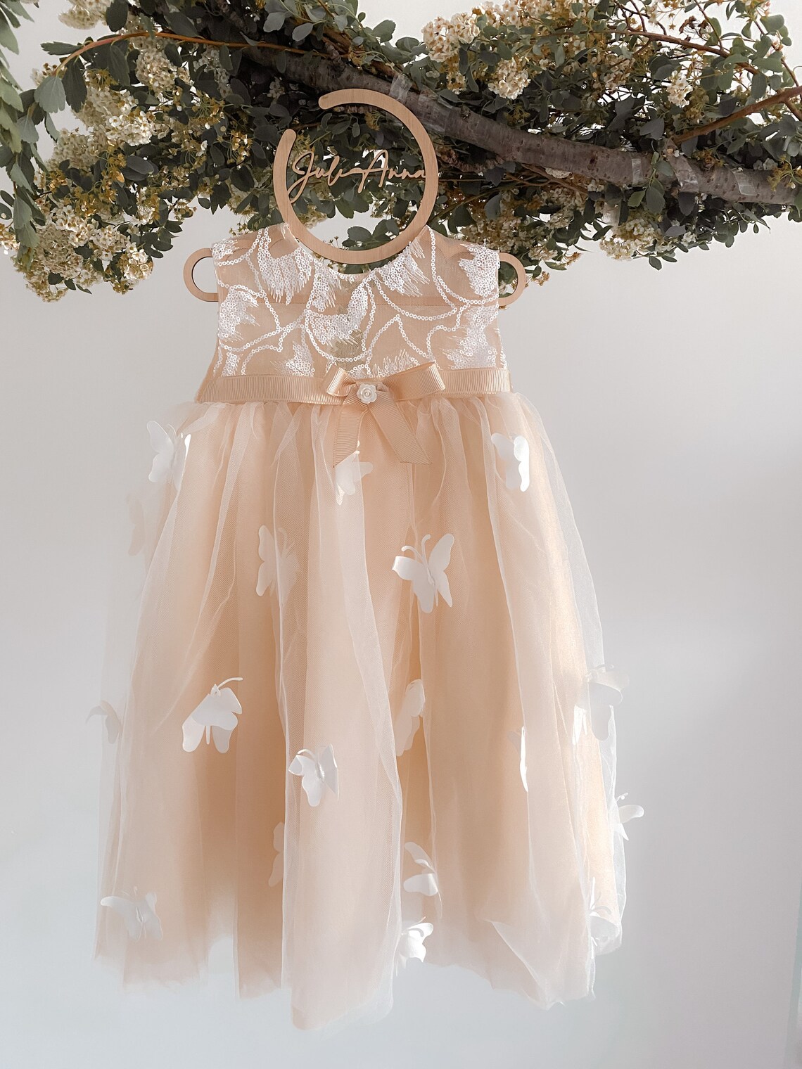 Butterfly Flower Girl Dress Lace Flower Girl Dress Junior Etsy UK