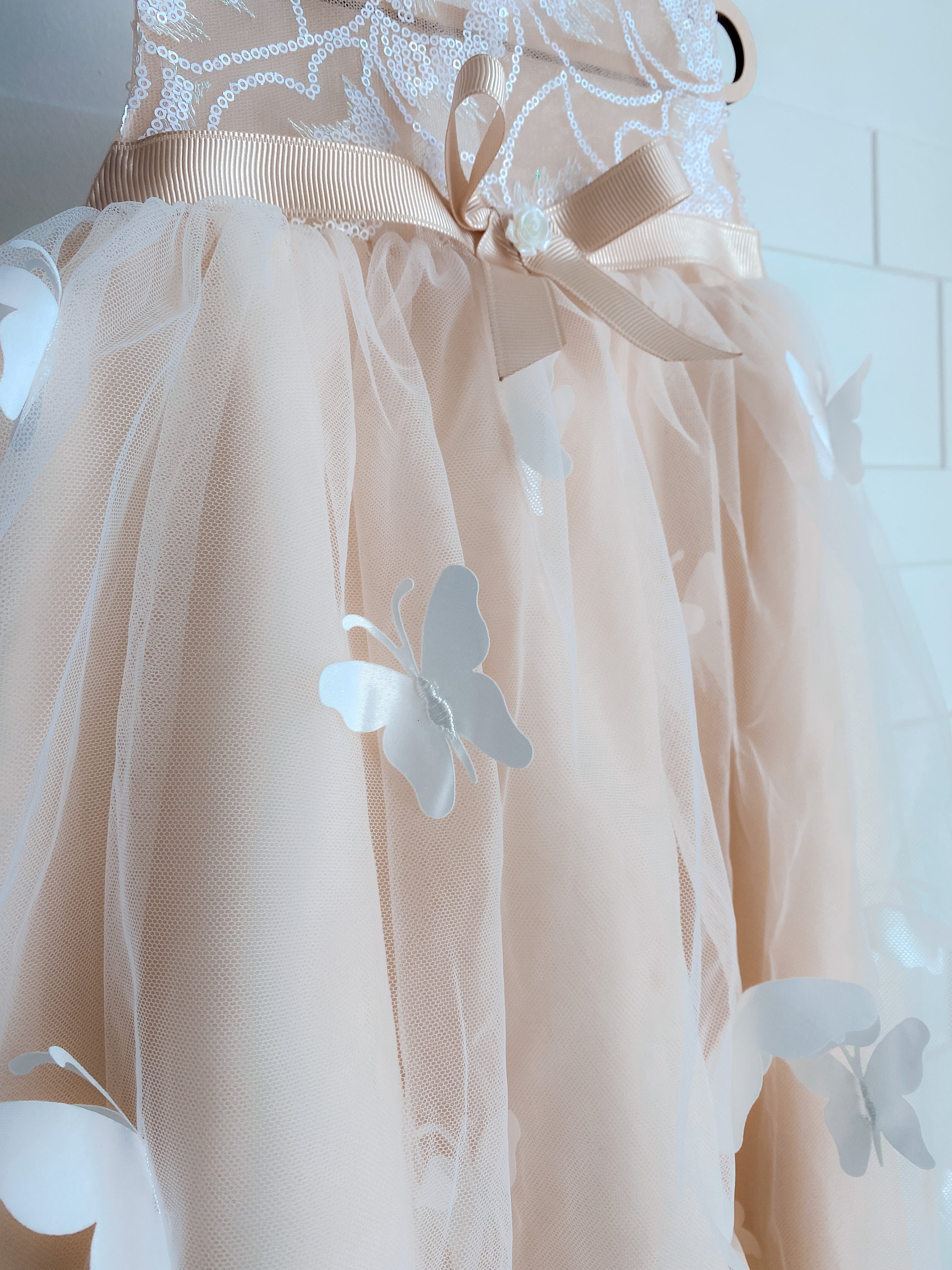 Butterfly Flower Girl Dress Lace Flower Girl Dress Junior Etsy UK