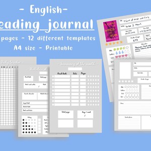 Reading Journal | Digital Reading Planner | Reading Log | Book reviews