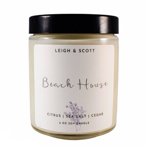 Beach House | Soy Candle | Summer Candle | Ocean Candle | Vacation Scent | Beach Scent | Summer