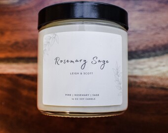 Rosemary Sage | Soy Candle