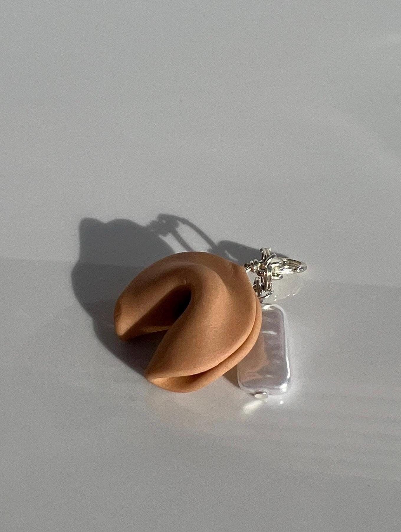 Fortune Cookie Clay-bedel - zilver