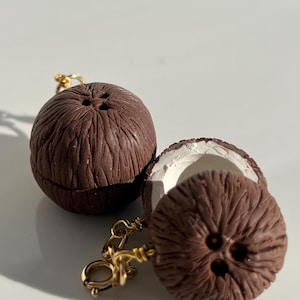 Coconut Clay Charm - Gold