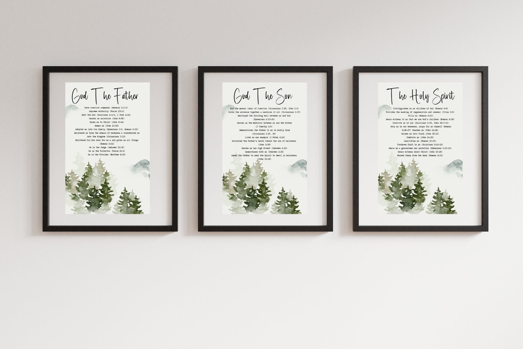 The Trinity Downloadable Art Printable Christian Art Etsy