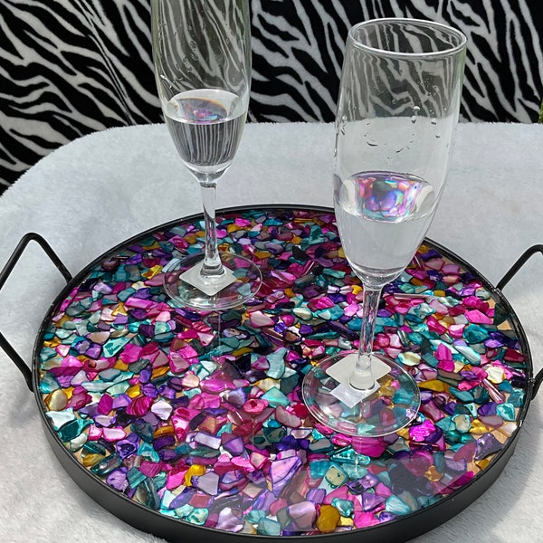 Mosaic Serving Tray Etsy