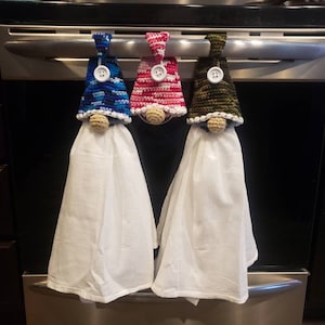 Gnome Crocheted Towel Toppers