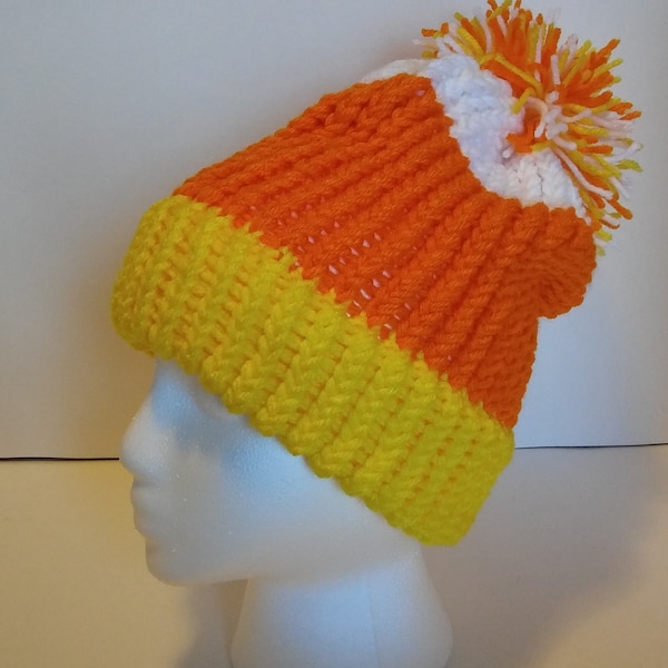 Candy Corn & Christmas Knit caps