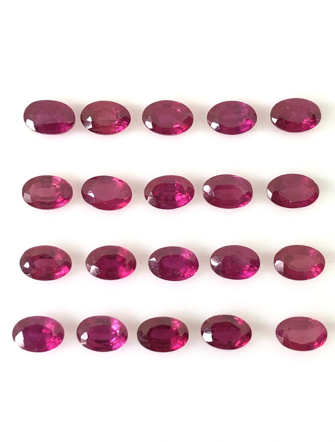 Oval Shape Ruby Ruby Oval Shape Cut Faceted,ruby Glass Filling Gemstone for Making ...