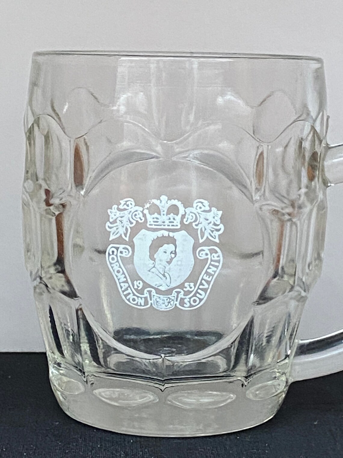 VINTAGE Dimple Half Pint Beer Glass From 1950s. Midcentury Etsy