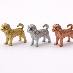 Standing Cockerpoo Miniature, Tiny Animal Figurine, Dollhouse Decor, Diorama Accessory, Dog, Pet, Cake Topper, Dolls House, Dog Collectible