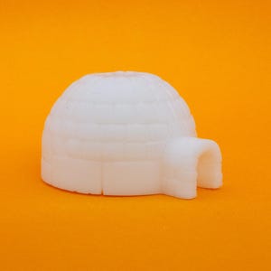 Igloo Miniature, Dollhouse Decor, Diorama Accessory, Collectible Display, Snow, Dolls House, Arctic Winter Display