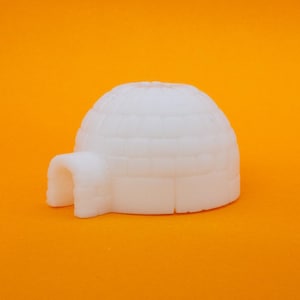 Igloo Miniature, Dollhouse Decor, Diorama Accessory, Collectible Display, Dolls House, Eskimos, Winter, Ice, Winter Cake Decoration