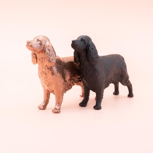 Miniature cocker spaniel figure - Etsy 日本