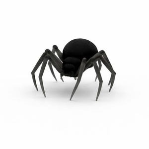 Spider Miniature, Gothic Decor, Halloween Decor, Diorama Prop, Miniature Spider, Dolls House, Terrarium, Miniature Animal, Spiders