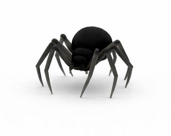 Spider Miniature, Gothic Decor, Halloween Decor, Diorama Prop, Miniature Spider, Dolls House, Terrarium, Miniature Animal, Spiders