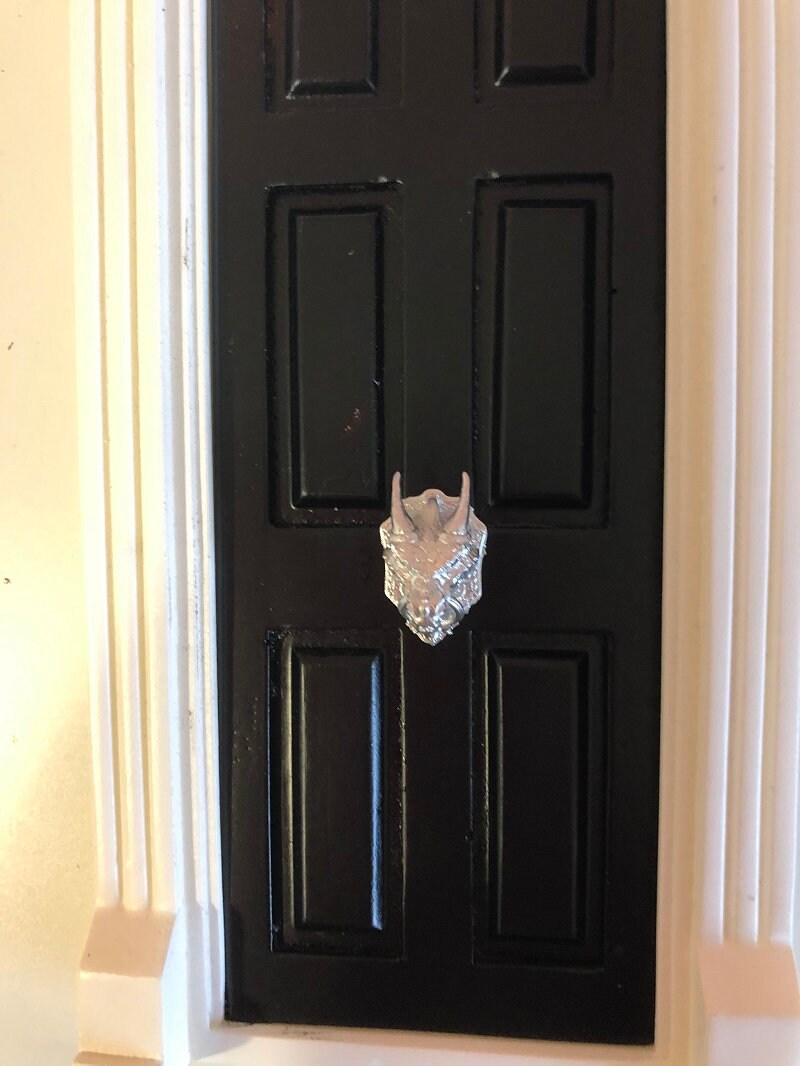 Miniature Dragon Door Knob Dragon Door Decoration Magical Etsy