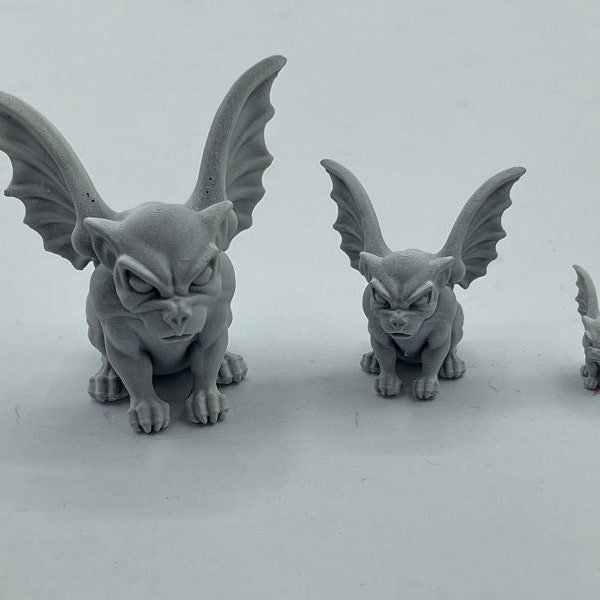 Sehr detaillierte Miniatur-Gargoyles