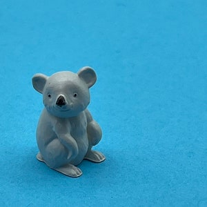 Miniature Koala Bear Figurine: Hand-Painted Resin Ornament