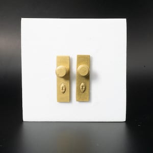 Set of two miniature door knobs  | Tiny Decorative Hardware | Collectible Door Handle Accessory