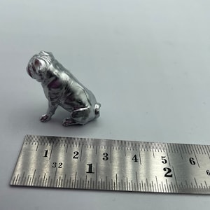 Hand Painted Resin Pug Figurine: Small Dog Collectible