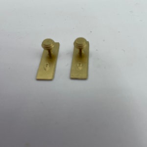 Set of two miniature door knobs  | Tiny Decorative Hardware | Collectible Door Handle Accessory
