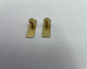 Set of two miniature door knobs