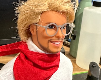 Barbie/ken Doll Glasses Miniature, Dollhouse Decor, Diorama Accessory, Collectible Display, Spectacles, Doll Eyewear Fashion