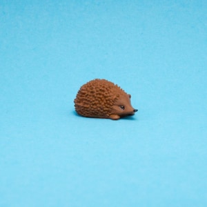 Tiny Cute Little Hedgehog Figurine | Miniature Animal Collectible | Adorable Hedgehog Decor | Small Gift for Wildlife and Nature Lovers