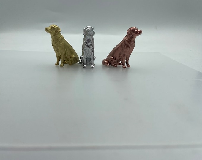 Sitting Black Labrador Heavy Poly Resin Square Mounted Sculpture - Etsy