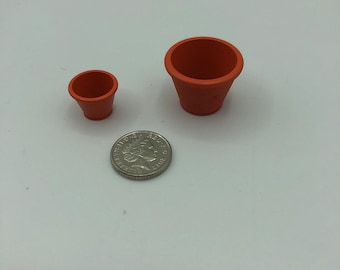 Tiny little miniature flower pots extra small