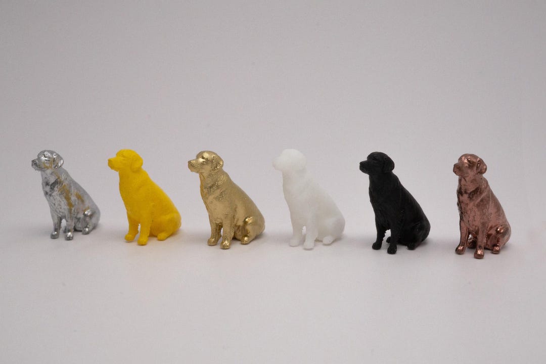 Mini Lab Decor Labrador Miniature, Tiny Animal Figurine, Dollhouse Decor, Diorama ...