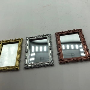 Painted Ornate mirror and frame, Dollhouse, 1:12 scale