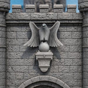 Stone Effect Gargoyle Miniature, Gothic Decor, Snake, Crow, badger, Lion, Fantasy Architecture, Great Hall decor