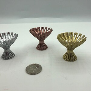 Beautiful Filigree Fruit Bowl for 1:12 Scale Dollhouse | Miniature Kitchen Accessory | Tiny Decorative Bowl | Dollhouse Dining Room Decor