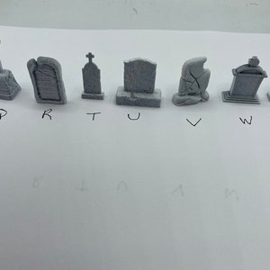 Miniature weathered tombstones,  garden accessories,terrarium supply, fairy garden accessory